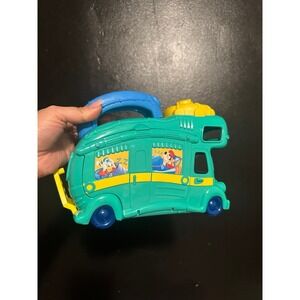 Disney & Friends Mickey Donald Goofy Camper Carrying Handle 8" RARE